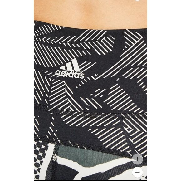 Adidas Leggings M High Rise 7/8 Believe This Green Black Mesh - Picture 5 of 15